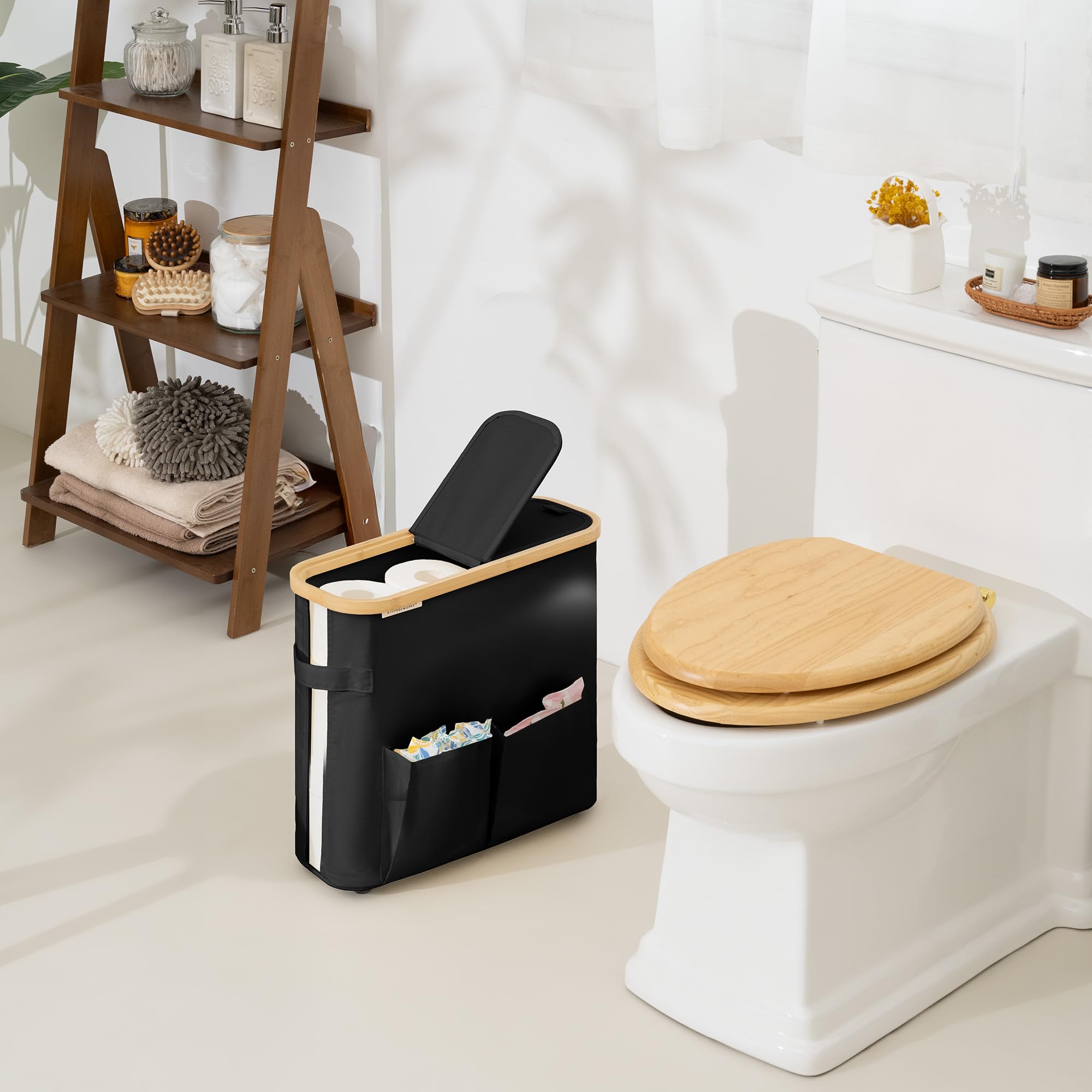 StorageWorks dual flip lids provide access from either side for convenience.