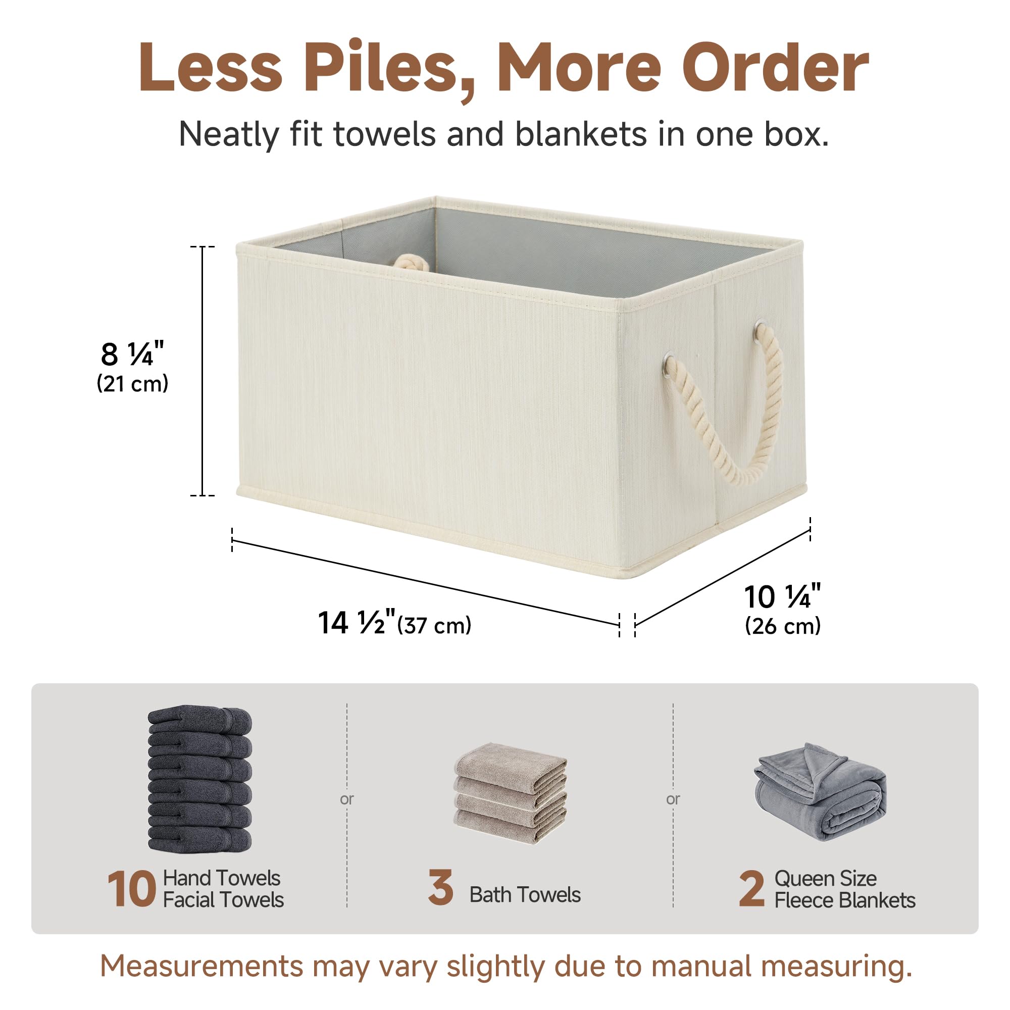 StorageWorks fabric bin with heavy-duty boards supporting up to 30 pounds.