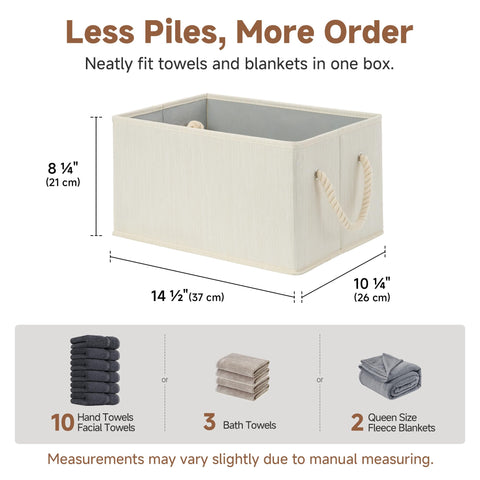 StorageWorks fabric bin with heavy-duty boards supporting up to 30 pounds.