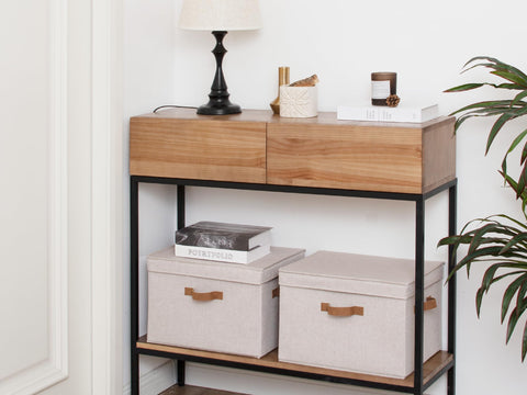 StorageWorks collapsible bin for compact storage when not in use
