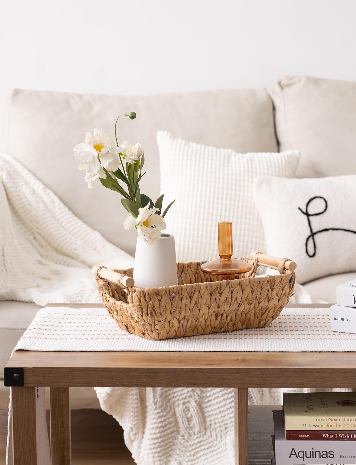StorageWorks handcrafted water hyacinth from renewable materials