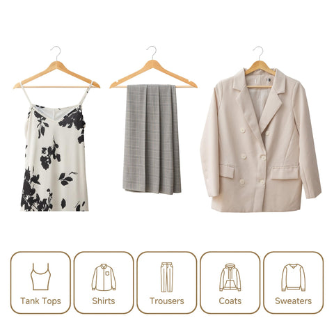 StorageWorks double-notch hangers securely grip straps and prevent slipping.