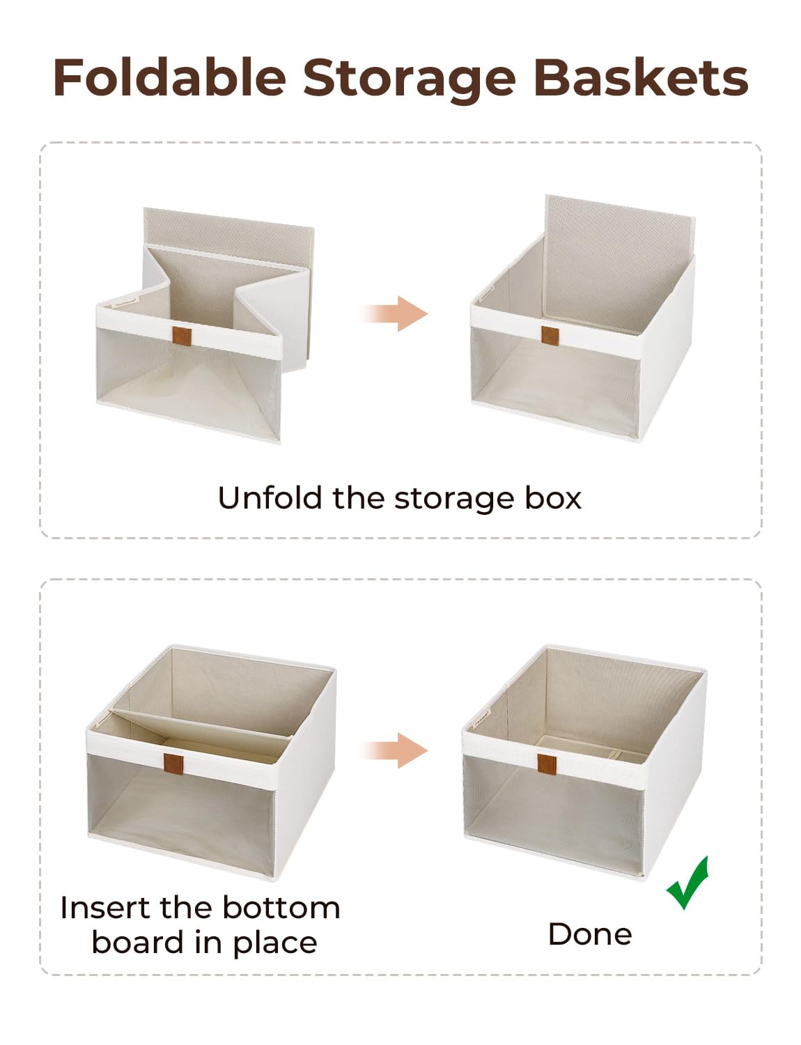 Beige StorageWorks bin compatible with hanging organizers for easy access.
