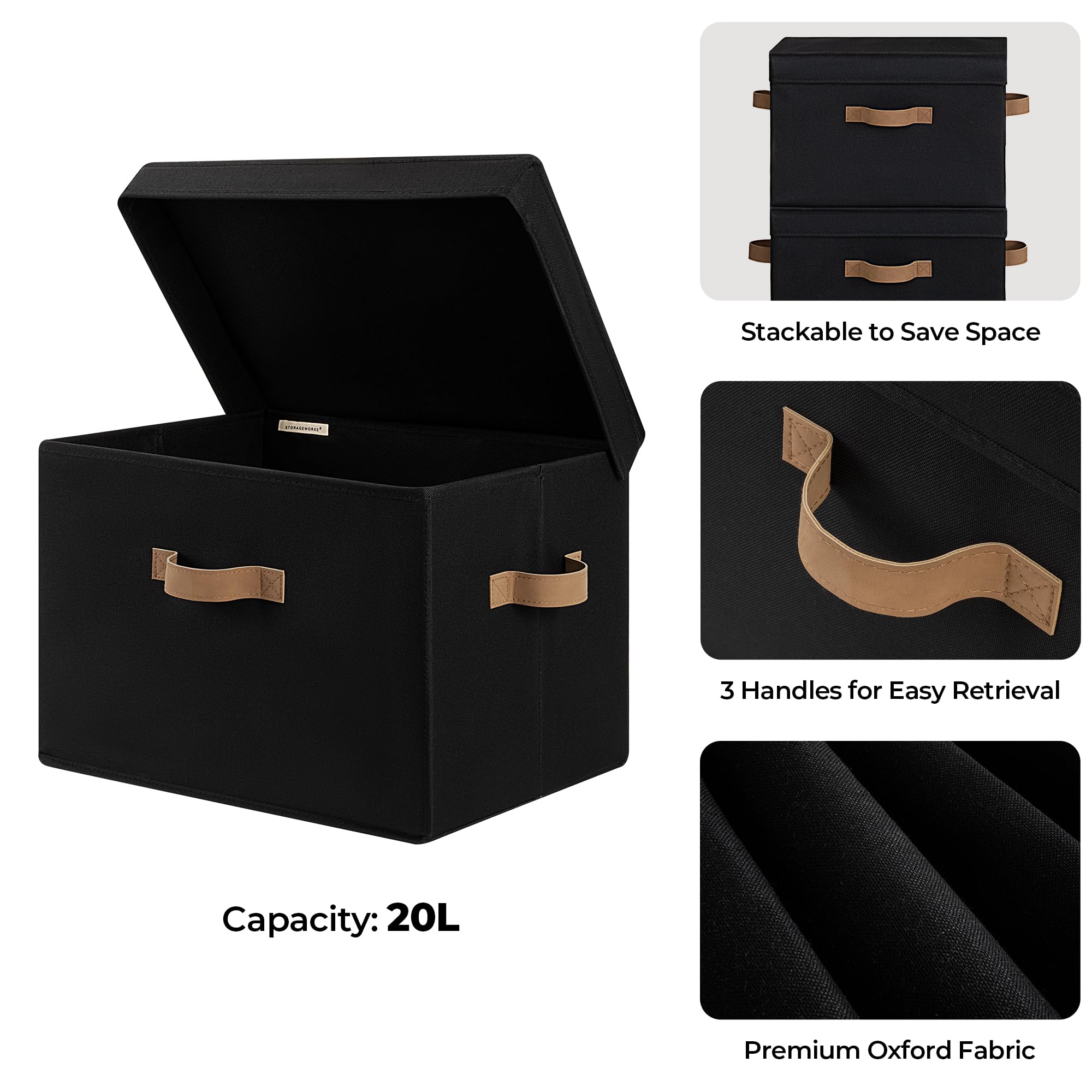 StorageWorks bin uses heavy-duty materials and sturdy boards.