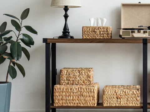 StorageWorks large basket measures 15 inches long by 11 inches wide and 7 inches high.
