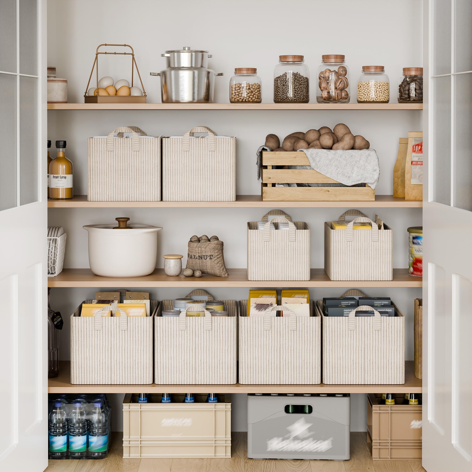 StorageWorks large-capacity basket neatly stores clothes, towels, or toys