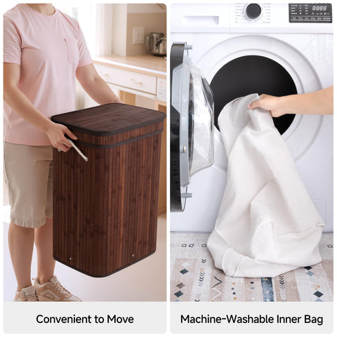 StorageWorks removable inner bag makes transport to laundry simple