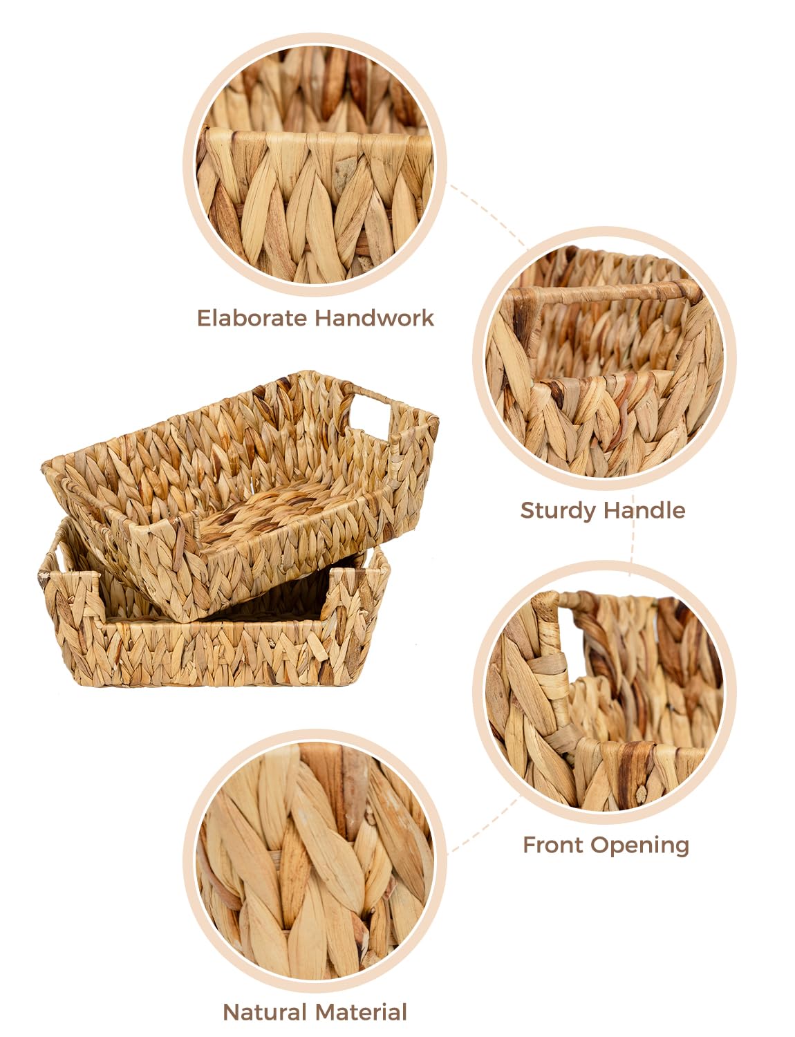 StorageWorks pantry basket helps store vegetables neatly on shelves