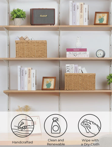 StorageWorks multi-use basket for towels, books, or snacks across rooms.