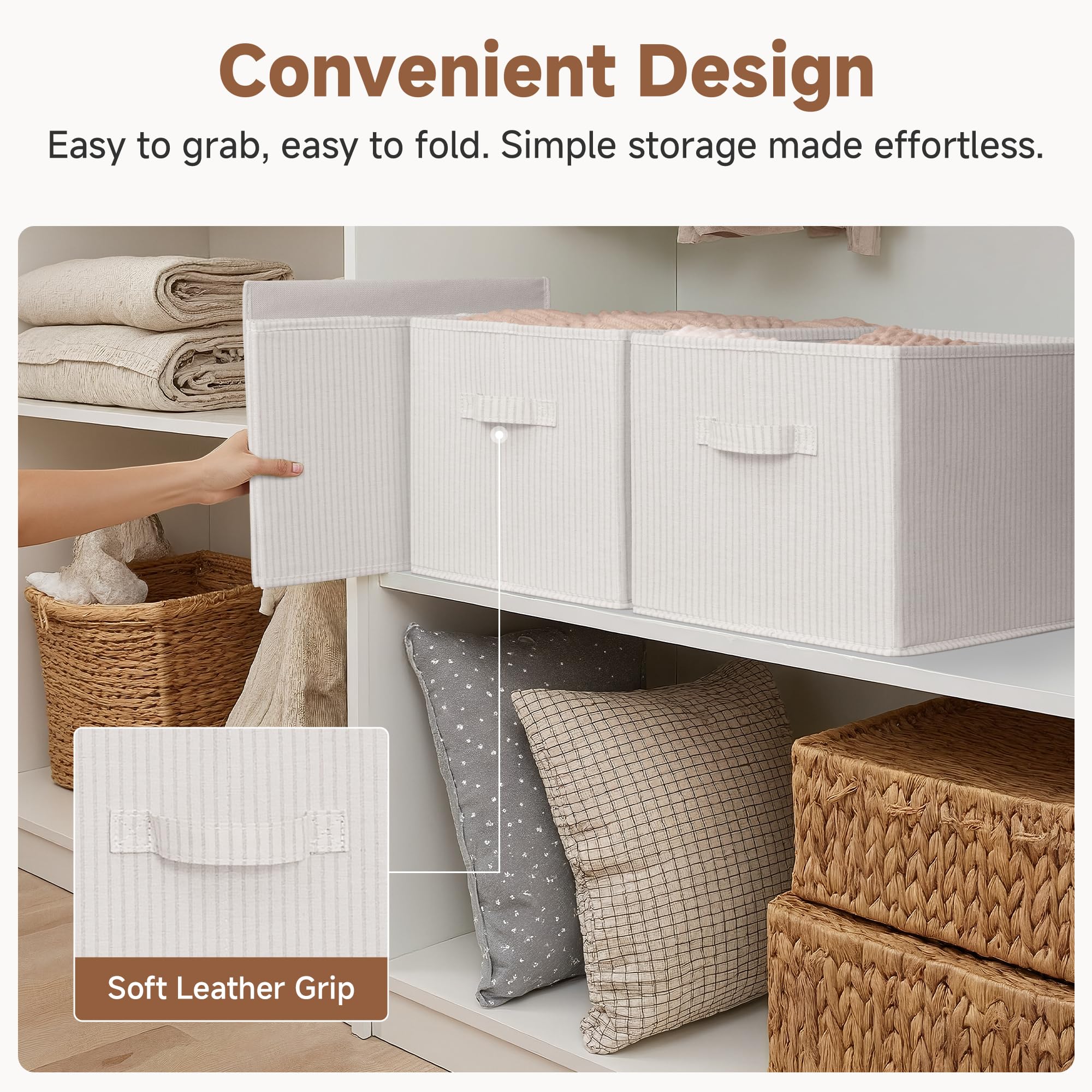 StorageWorks extra large bin fits on shelves and linen closets.