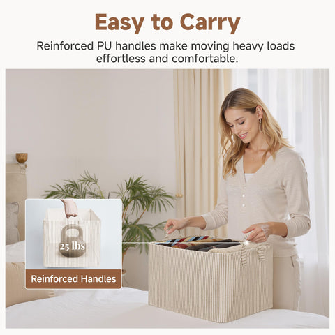 StorageWorks shelf bins simplify living room and dorm organization