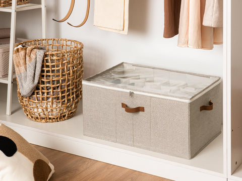 StorageWorks adjustable dividers create custom compartments for different shoe sizes