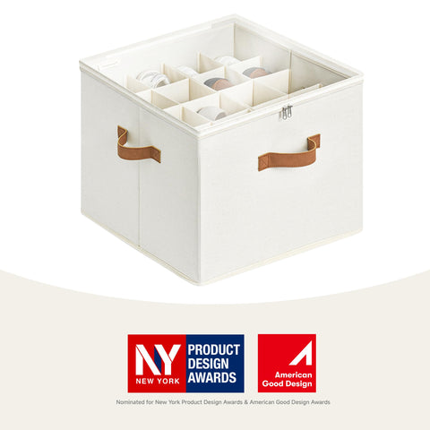 StorageWorks adjustable dividers tailor compartments for sneakers and sandals.