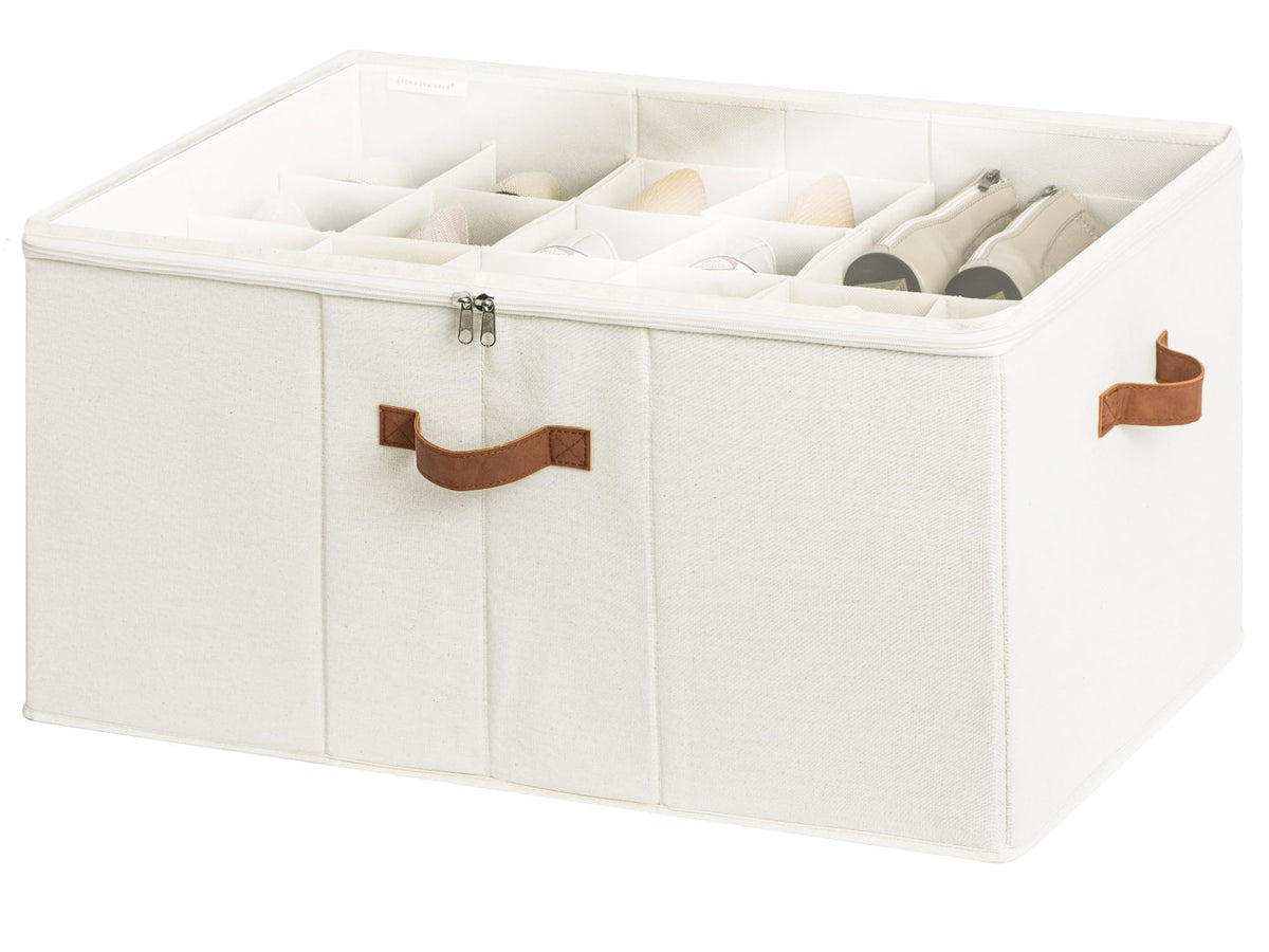 StorageWorks shoe organizer in a closet setup for easy access and organization.