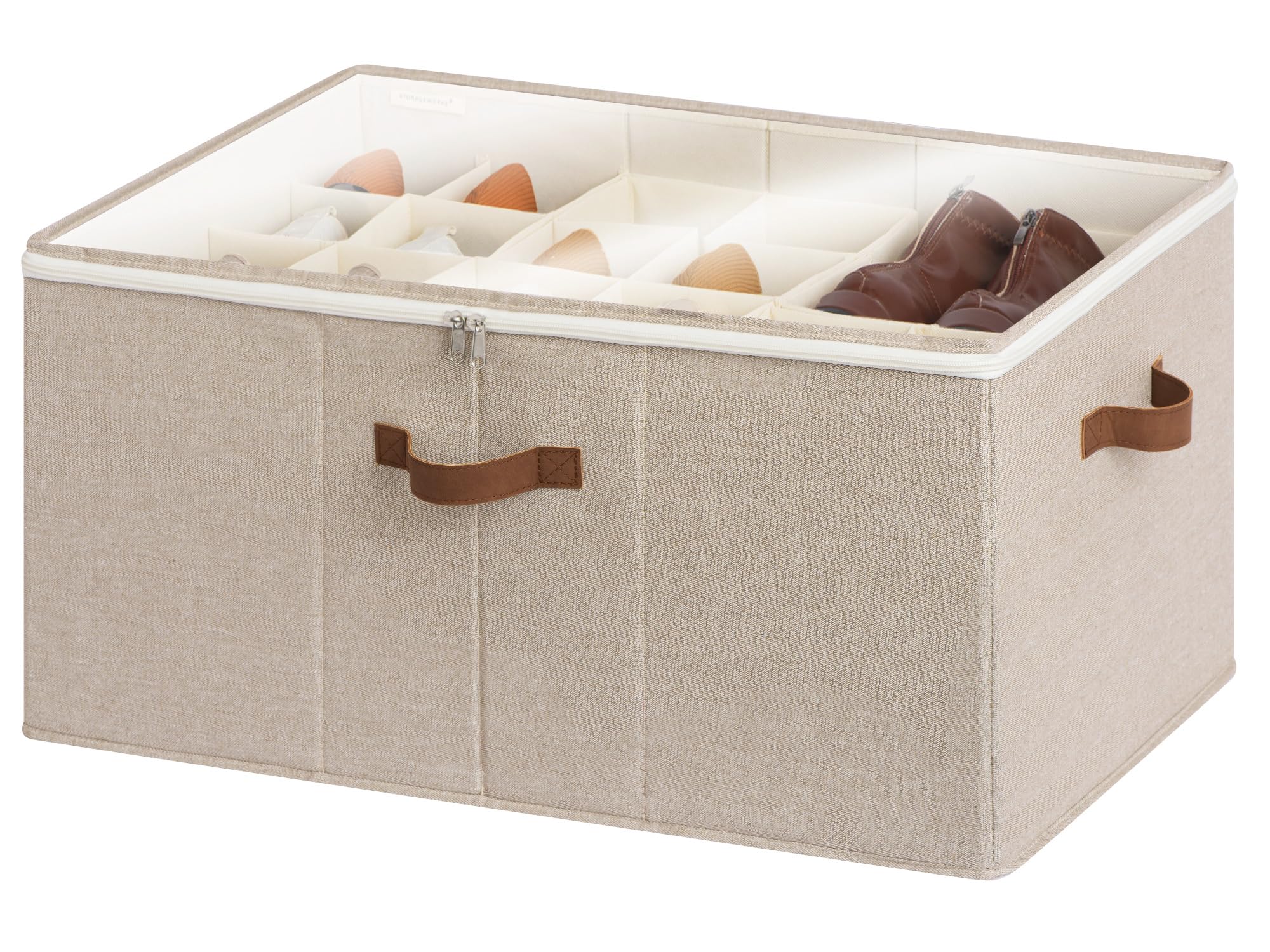 StorageWorks shoe organizer in a closet for tidy footwear storage