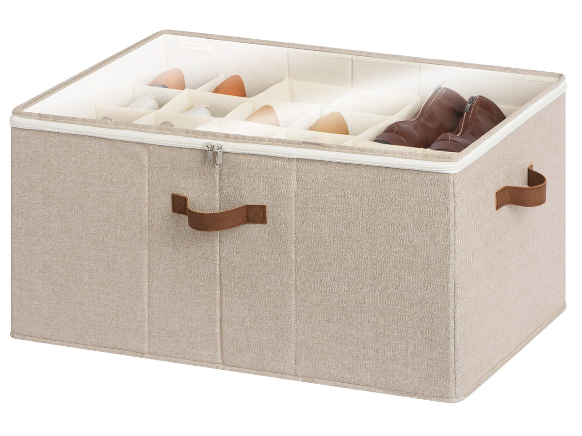 StorageWorks shoe organizer in a closet for tidy footwear storage