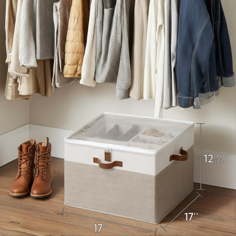 StorageWorks compact organizer fits in small spaces like dorm rooms or entryways.