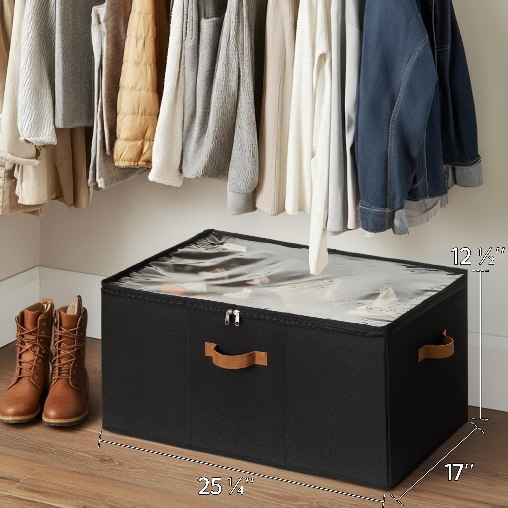 StorageWorks dust-proof storage keeping footwear protected in entryways and dorms