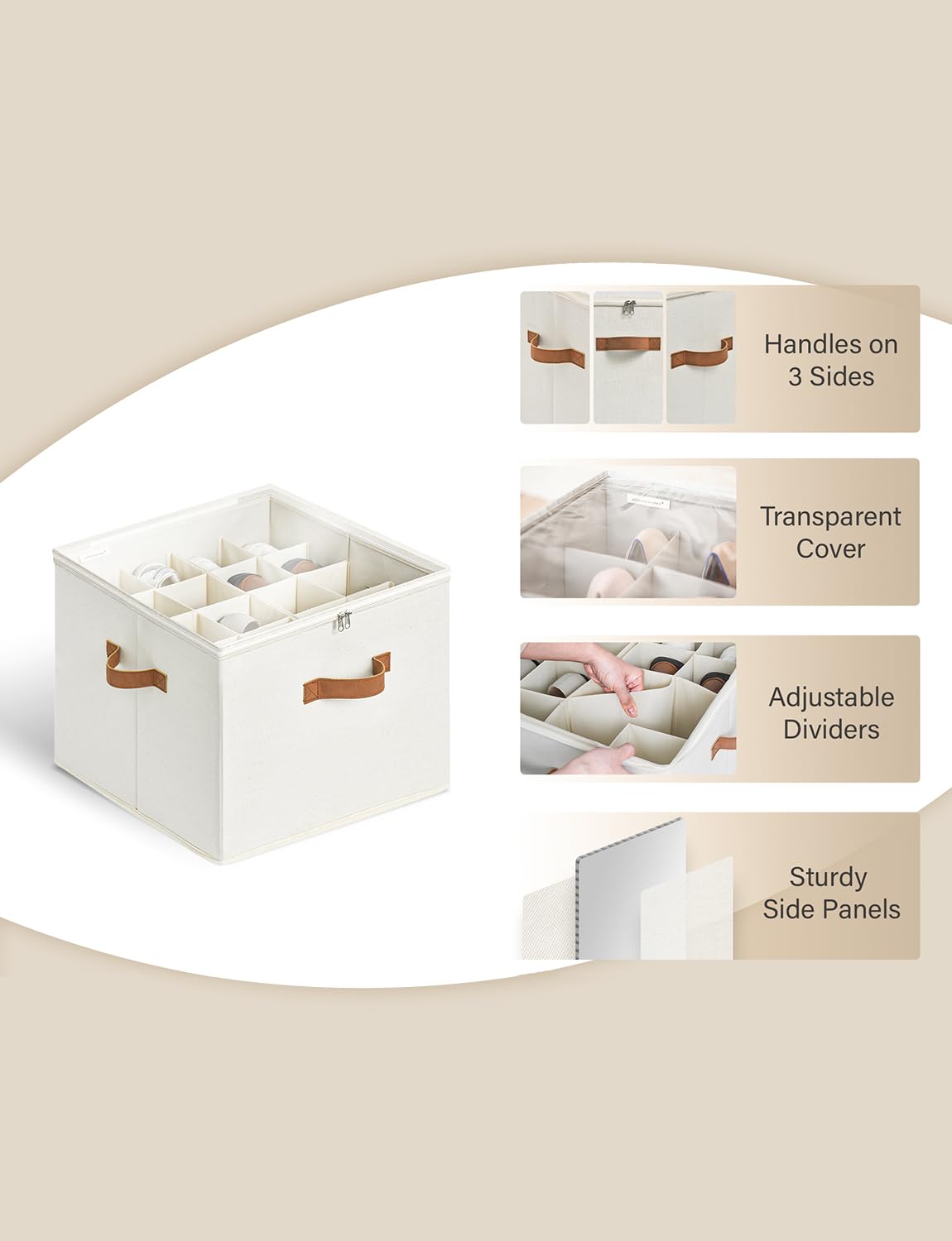 StorageWorks holds up to 16 pairs, saving space in small rooms.