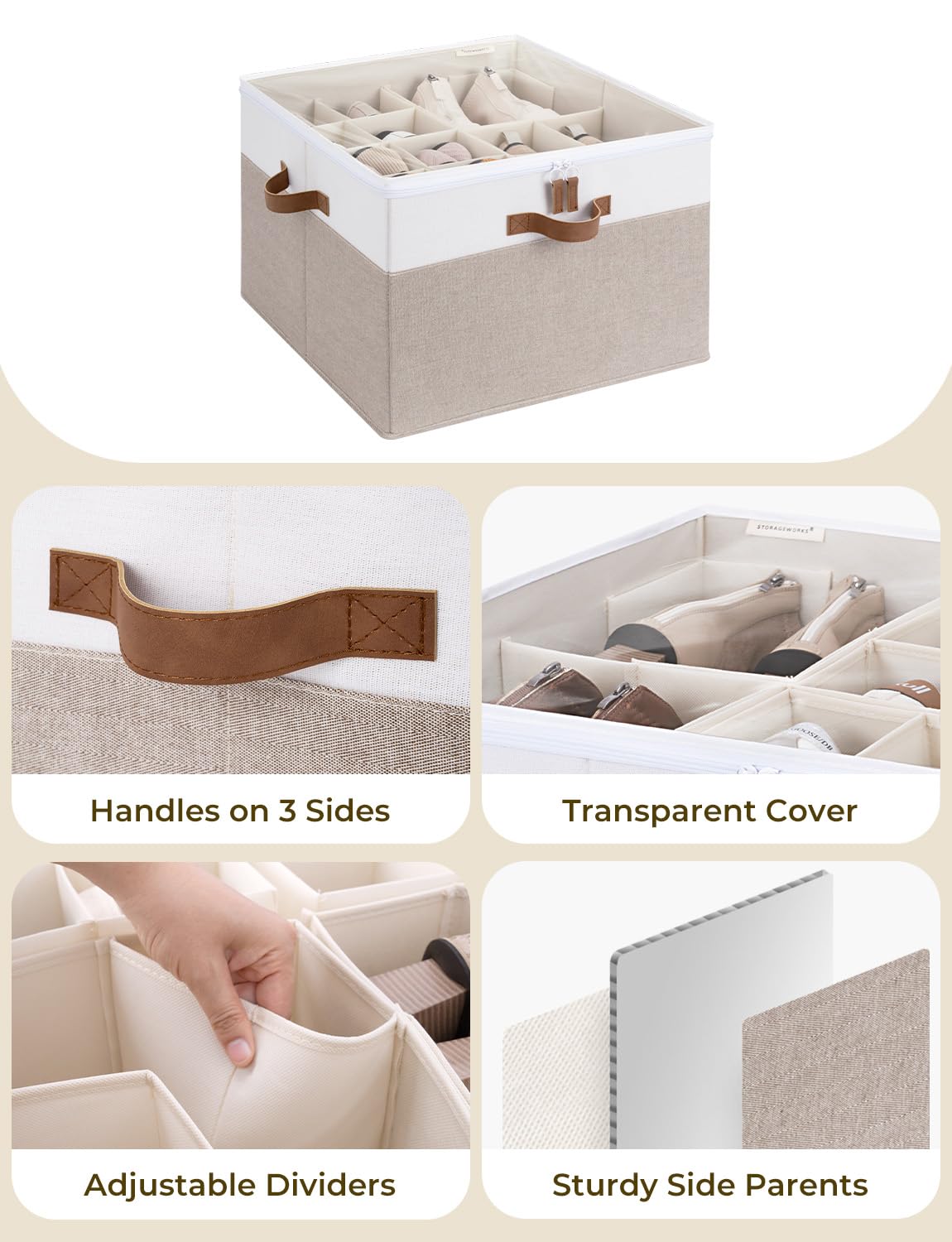 StorageWorks reinforced panels preserve shape even when pulled or loaded.