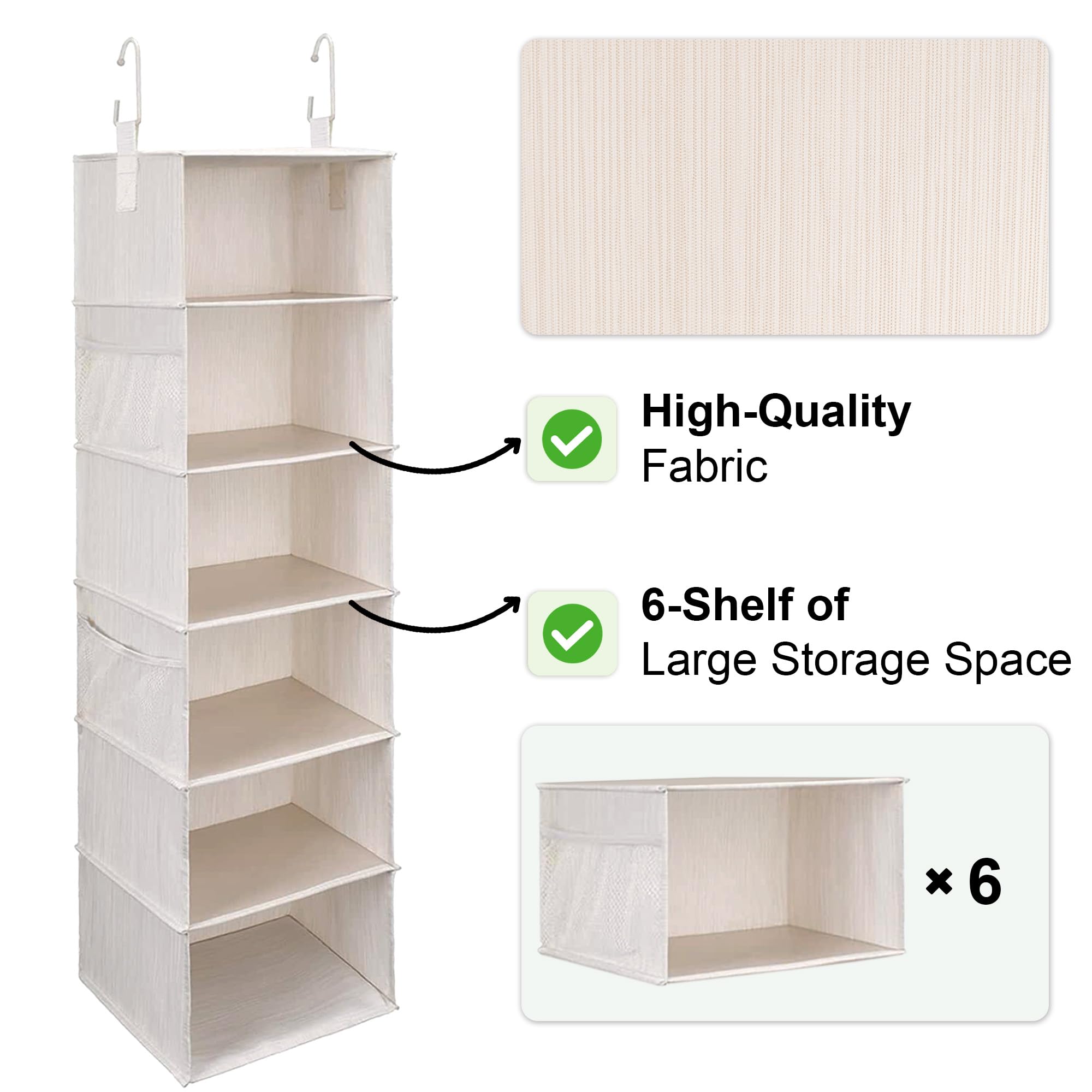 StorageWorks side pockets image demonstrates two-sided pockets for odds and ends