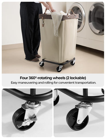 StorageWorks easy-assembly design guides quick setup of the 160L laundry basket