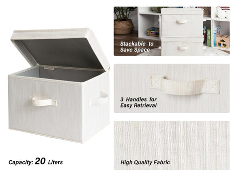 StorageWorks stackable organizer basket saves space in closets and shelves