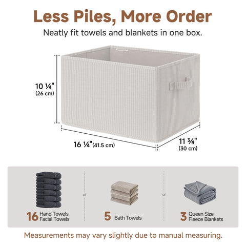 StorageWorks versatile storage bin for clothing and daily supplies.