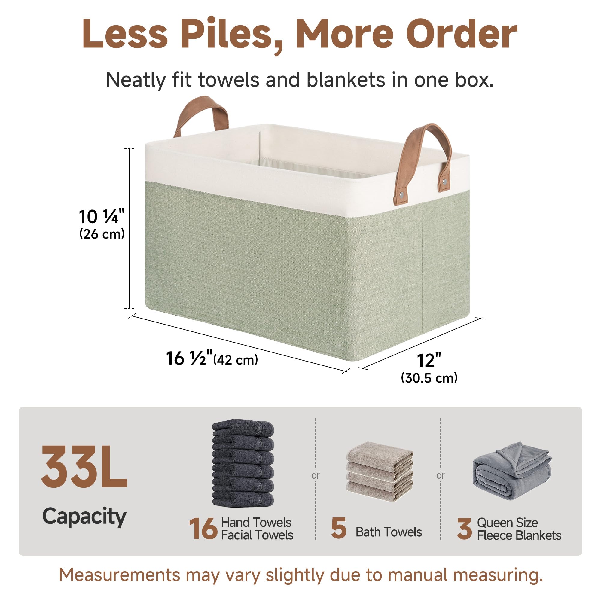 StorageWorks bins on a shelf in a bedroom show organized closet solution