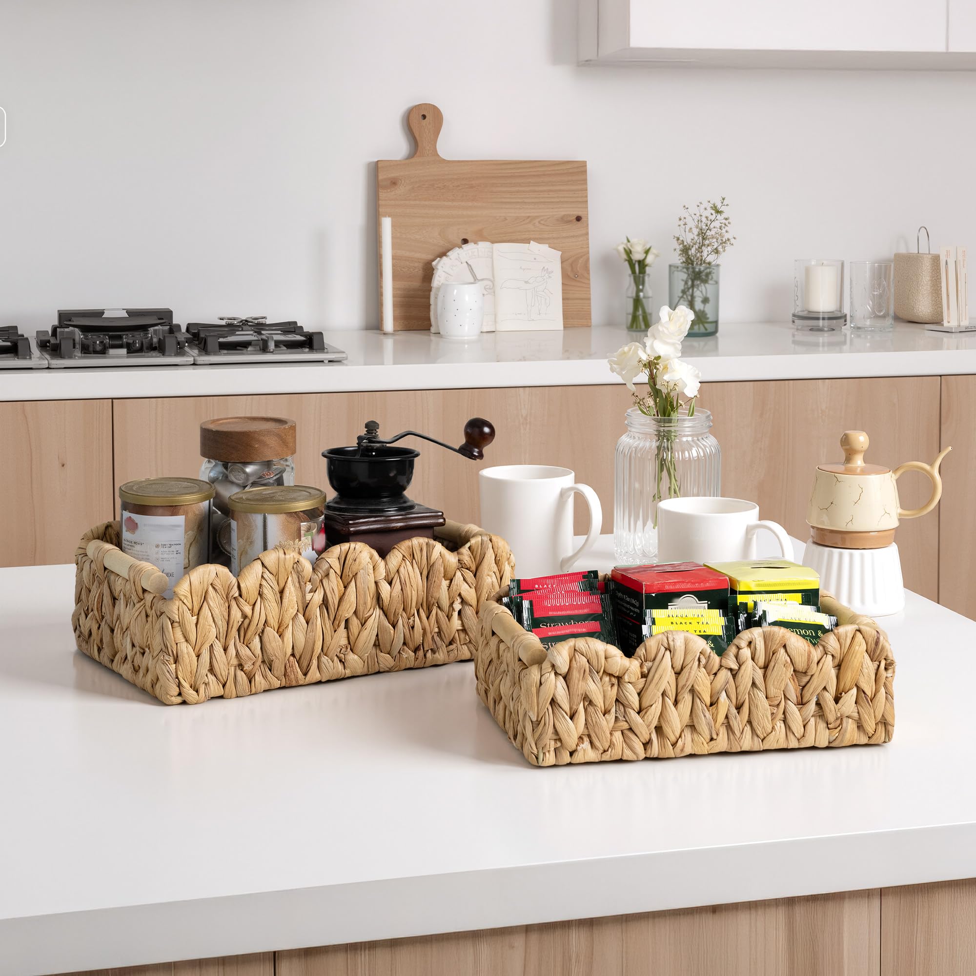 StorageWorks lightweight decorative storage for living rooms and restrooms.