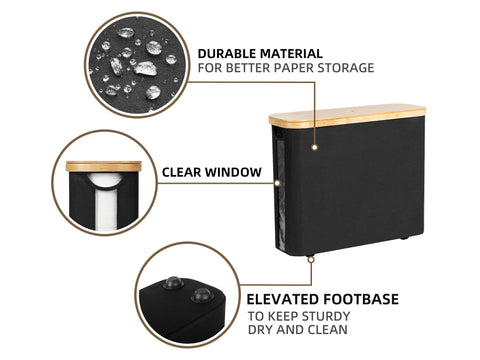 Bamboo lid with hollow handle merges style and easy grip.