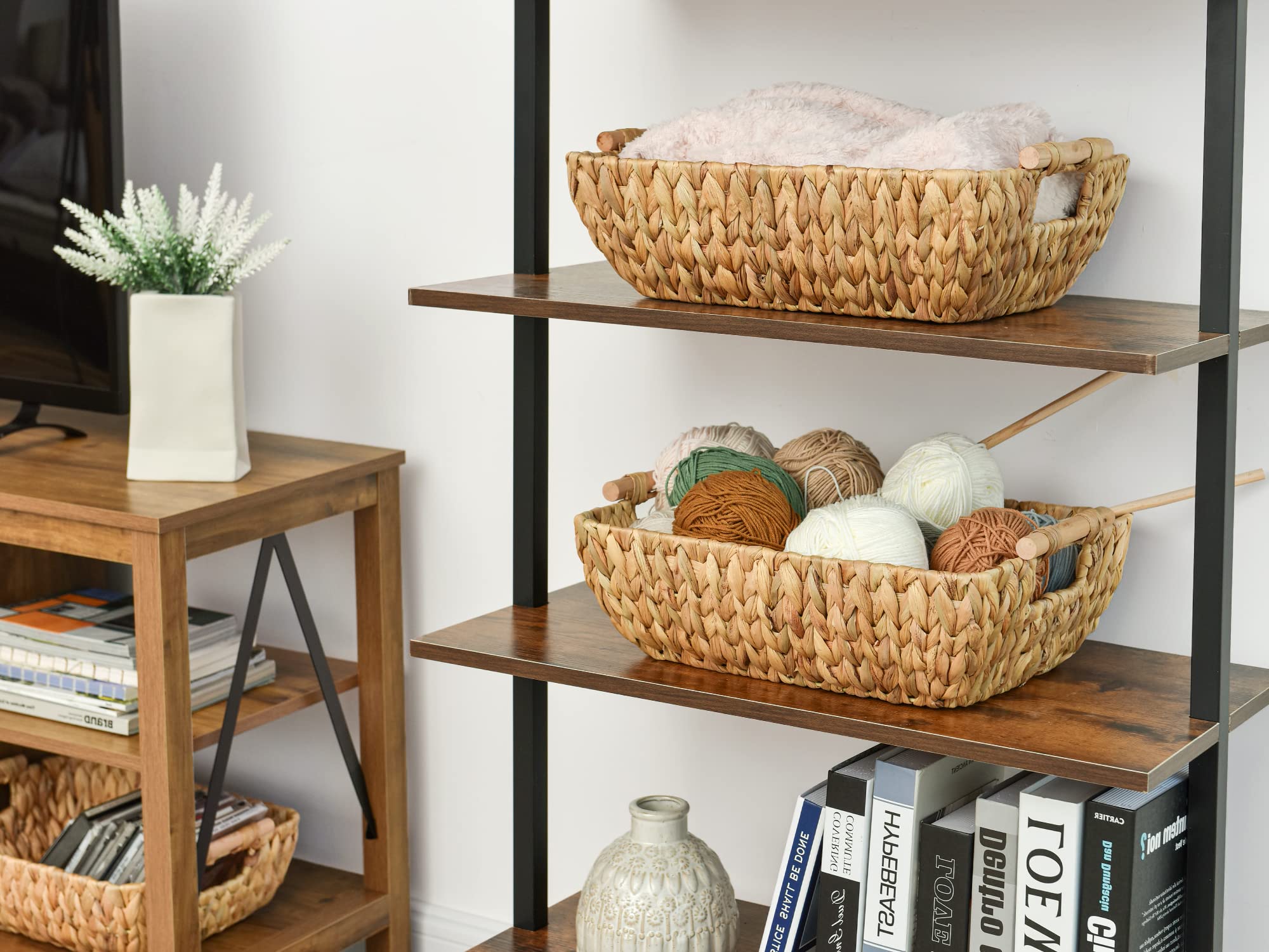 StorageWorks towels and toys basket for playroom organization