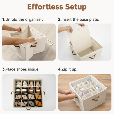 StorageWorks closet-floor setup offers versatile placement and easy shoe access