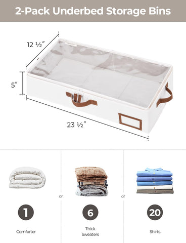 StorageWorks ultra thick fabric bin reinforced for long lasting use.