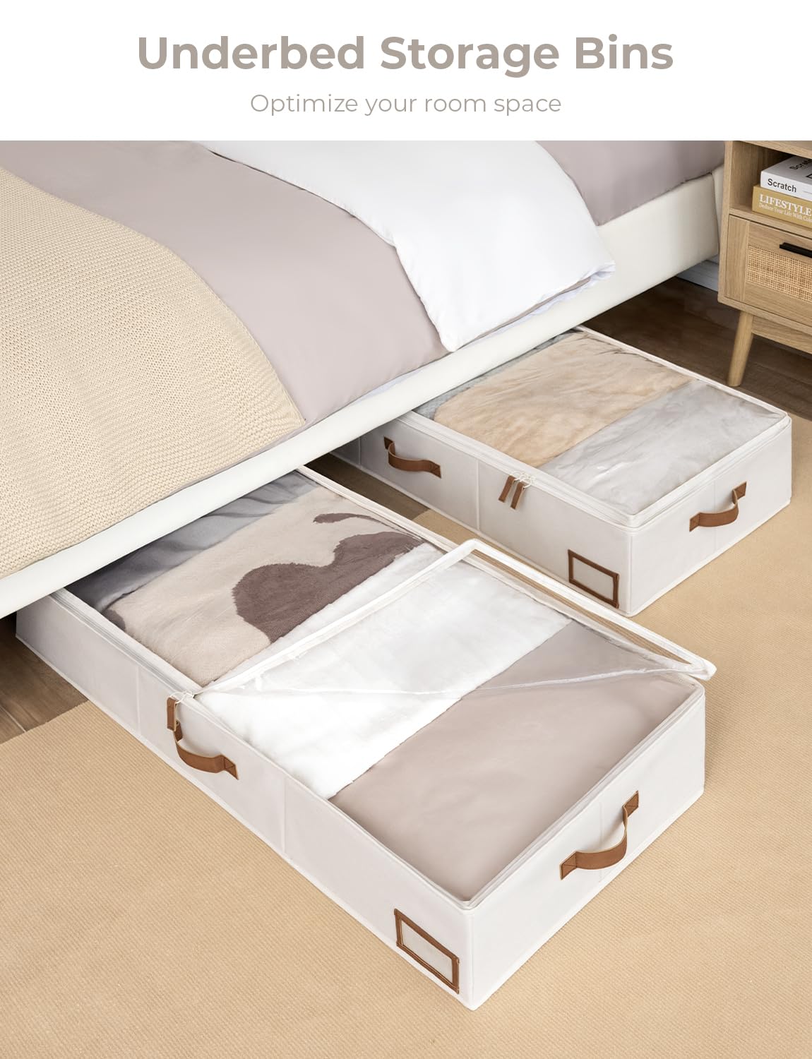StorageWorks ultra-thick fabric with reinforced sides and bottom
