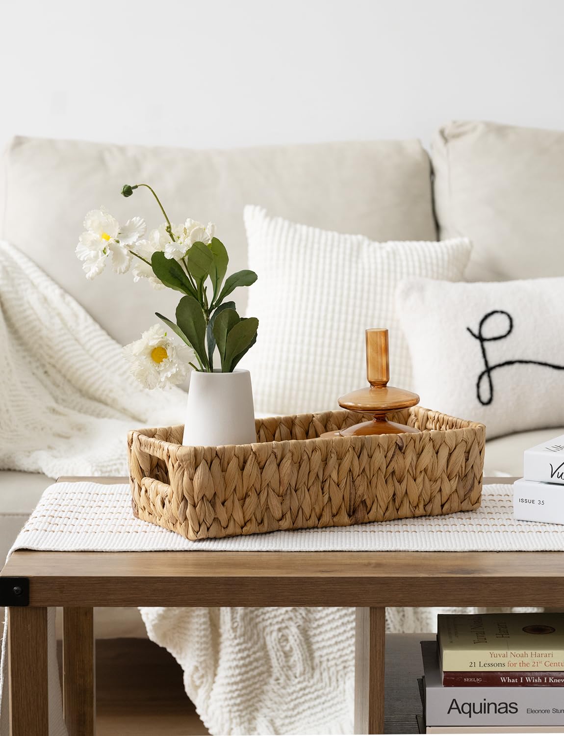 Versatile StorageWorks basket usable in bathroom and kitchen spaces