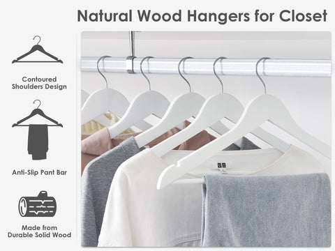 StorageWorks all-in-one hangers neatly organize coats, shirts, pants, and dresses.