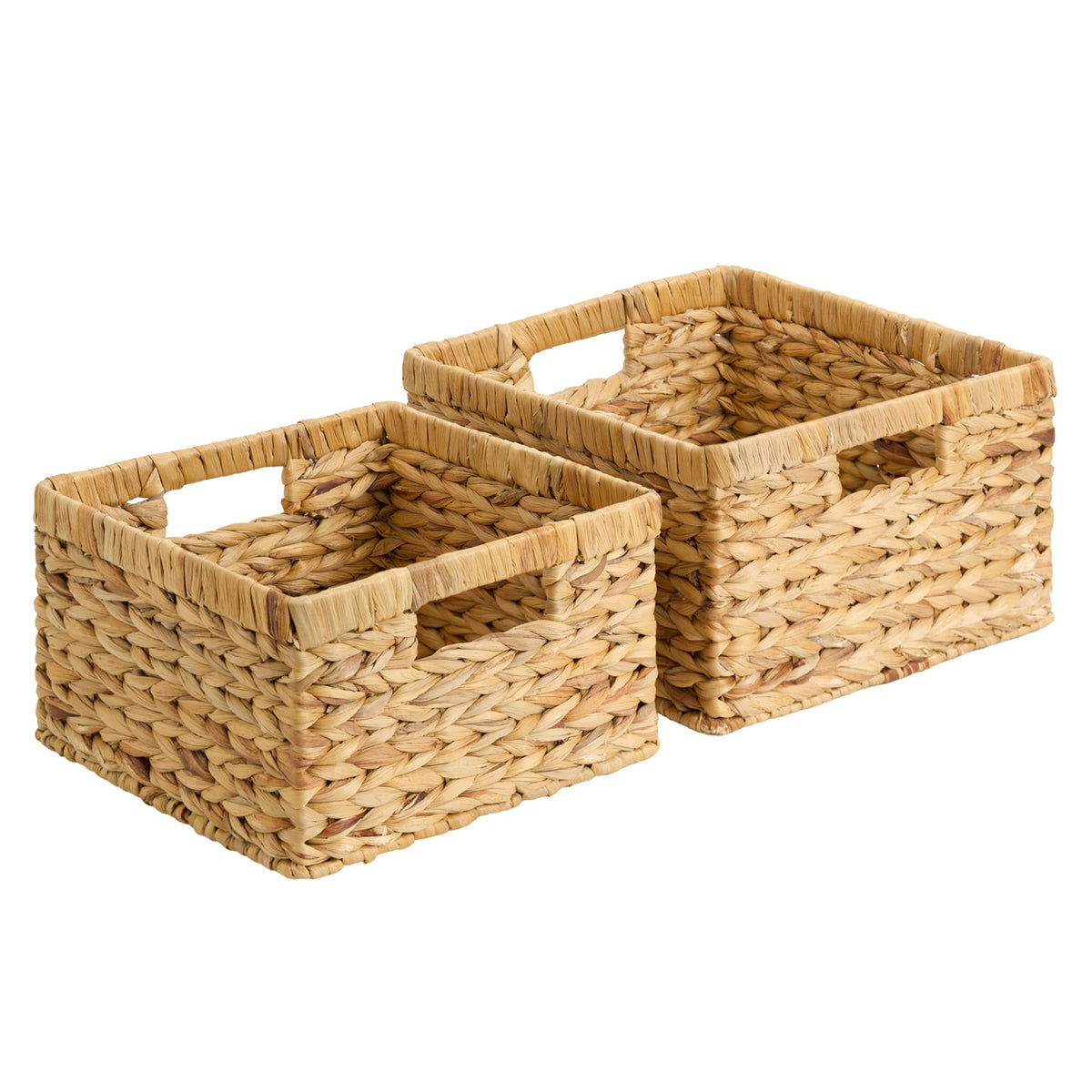 StorageWorks wicker basket large closeup weave for sturdy organization