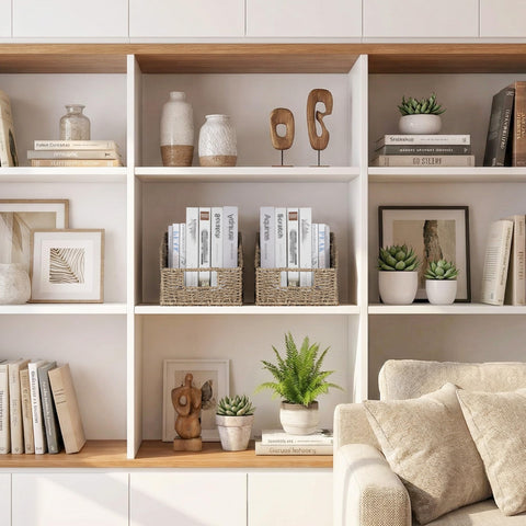 StorageWorks wicker basket open design facilitates quick item retrieval