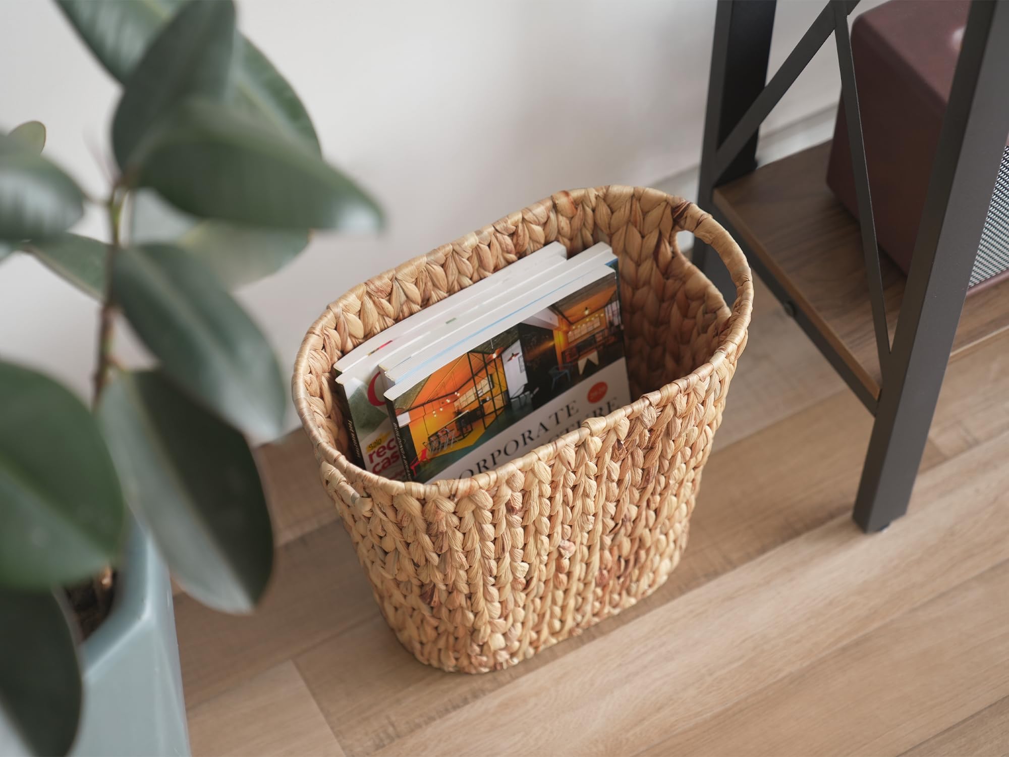 StorageWorks wicker waste basket ideal for small spaces