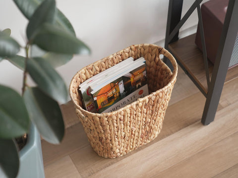 StorageWorks wicker waste basket ideal for small spaces