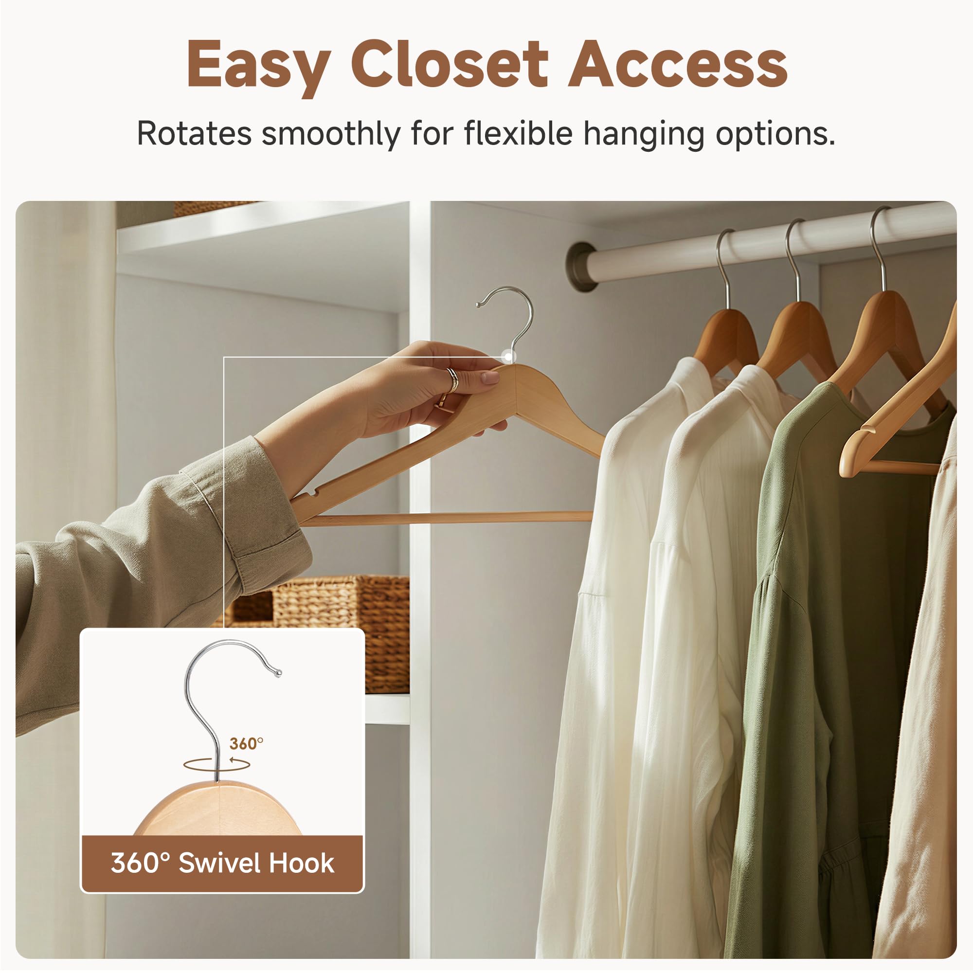 StorageWorks 20-pack helps organize closets and provide quick garment access.