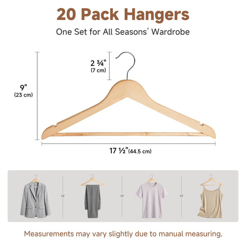 StorageWorks hanger with pant bar keeps pants and outfits neatly coordinated.