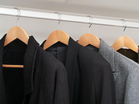 StorageWorks anti-slip pant bar keeps pants securely in place.