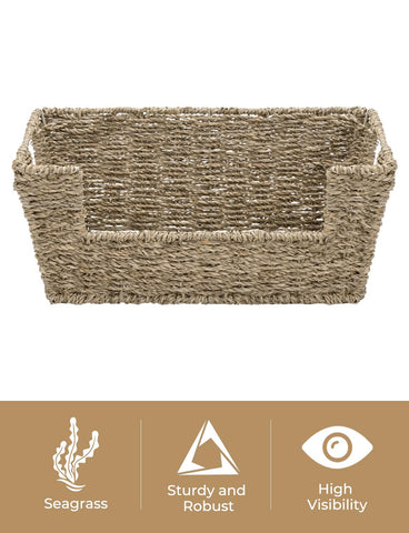 StoragWorks basket with built-in handles for easy carrying and transport.