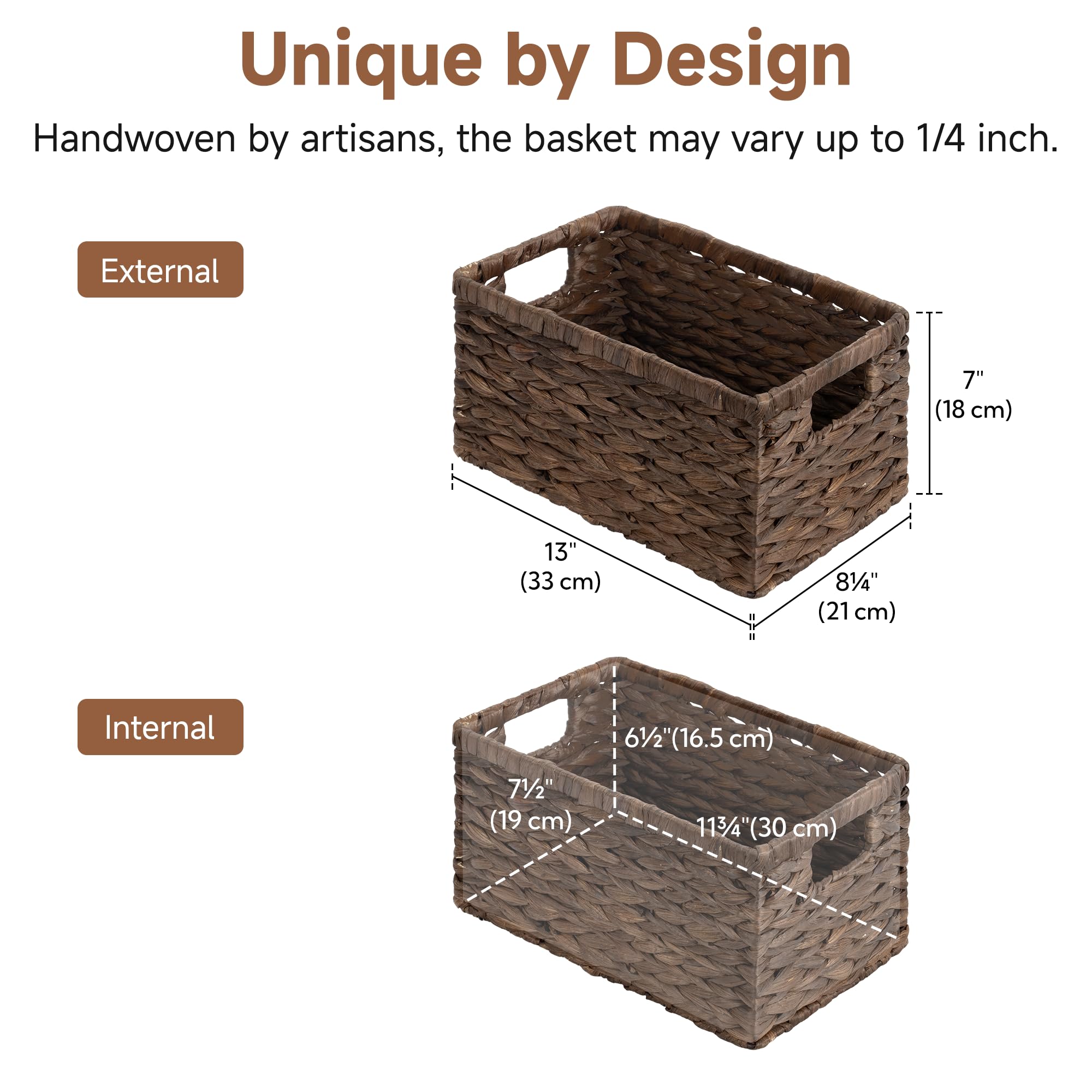 StorageWorks handwoven craftsmanship basket shows artisan detail and durability.