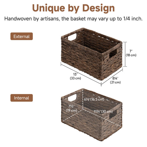 StorageWorks handwoven craftsmanship basket shows artisan detail and durability.