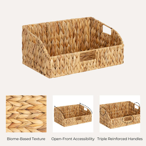 StorageWorks laundry room basket for detergent and dryer items, easy access.