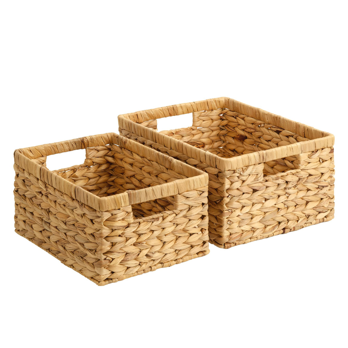 StorageWorks wicker basket shows handwoven craft for elegant organization.