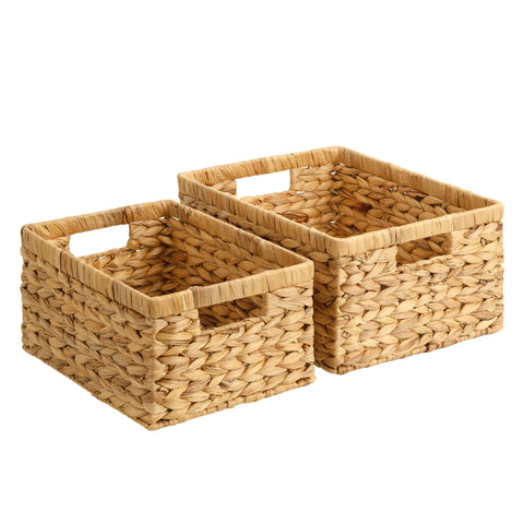 StorageWorks wicker basket shows handwoven craft for elegant organization.